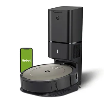 Робот-пылесос iRobot® Roomba® i1+ (1552) с подключением к Wi-Fi, идеально подходит для удаления шерсти домашних животных, ковровых покрытий.