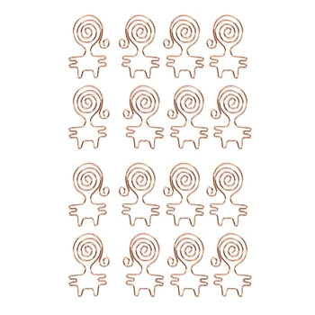 Розовое золото 16 шт./кор. Скрепки для бумаги Kawaii Cat Инструменты для планирования закладок Инструменты для скрапбукинга Скрепка для бумаги