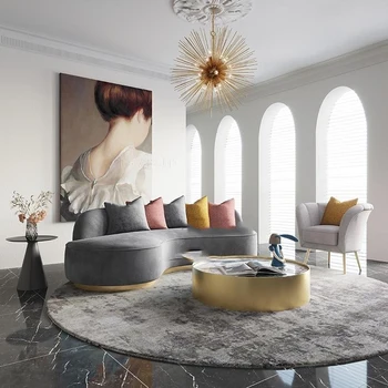 Роскошная современная дизайнерская ткань в скандинавском стиле, Золотой Металлический каркас, Диваны, шезлонг, Непромокаемый стул для гостиной, мебель для дома, квартиры