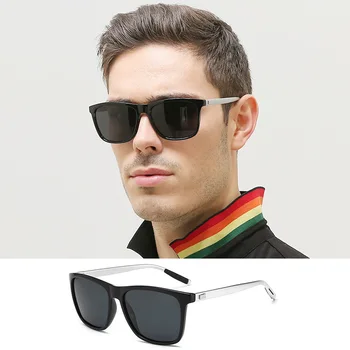 Роскошные мужские поляризованные солнцезащитные очки Для вождения Солнцезащитные очки для мужчин И женщин Брендовые Дизайнерские Мужские Винтажные Черные солнцезащитные очки UV400
