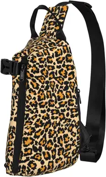 Рюкзак-слинг с леопардом, сумка через плечо, дорожный походный рюкзак, сумка на плечо для женщин и мужчин