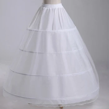 Свадебная Нижняя юбка с 4 Кринолинами, Нижняя юбка-комбинация, Обруч для свадебного платья, Винтаж 2024