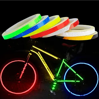 Светоотражающие наклейки для горных велосипедов Светоотражающие полосы Люминесцентные полосы Светящиеся отражатели Наклейки для украшения велосипедов