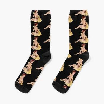 Сексуальные рыжие носки для девочек, забавные носки для мужчин, мужские носки