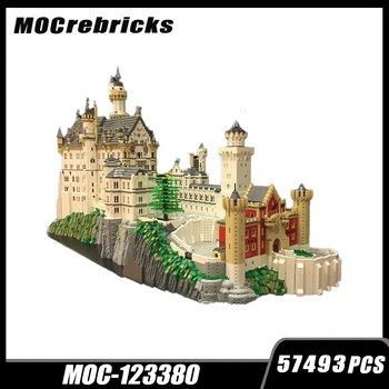 Серия Street View Архитектура замка Нойшванштайн из строительных блоков, модель 