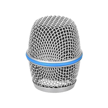 Сменная головка микрофона из стальной сетки Ручной микрофон Решетка Сетчатая головка для Beta87A