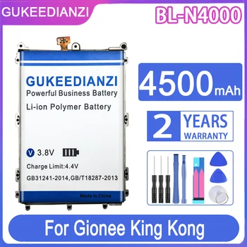 Сменный Аккумулятор GUKEEDIANZI BL-N4000 BLN4000 4500mAh Для Аккумуляторов Мобильных Телефонов Gionee King Kong ELIFE GN5001 GN5001S V187