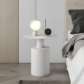 Современный минималистичный прикроватный столик Креативные Железные Тумбочки для спальни Роскошные Простые Тумбочки Мини Круглый столик Мебель для дома