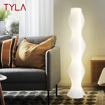 Современный светодиодный торшер TYLA Винтажные креативные белые простые светильники, декоративные для дома, гостиной, спальни