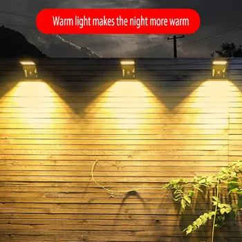 Солнечный свет Настенный индукционный интеллектуальное управление энергосберегающие настенные светильники ландшафтное освещение Сад Задний двор
