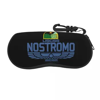 Солнцезащитные очки USCSS Nostromo Мягкий футляр из неопрена на молнии, футляр для очков в стиле ретро Alien Scifi Movie Shell, изготовленная на заказ Защитная коробка для Glasse