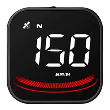 Спидометр для автомобиля, предупреждающий дисплей для автомобилей, GPS-спидометр со светодиодным дисплеем для проверки скорости торможения, сигнализация о превышении скорости.