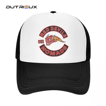 Спортивная кепка Red Devils на открытом воздухе Бейсболка Мужская Женская регулируемая кепка Модная летняя шляпа