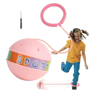 Спортивный мяч для прыжков, светящийся мяч для прыжков с лодыжки, портативные качели, игра с мячом, мяч для прыжков с трамплина, мяч для прыжков с трамплина Для игр с отскоком и