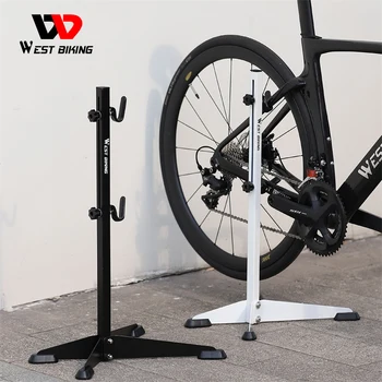Стойка для парковки велосипедов WEST BIKING, прочная железная подставка для ремонта велосипедов, рабочая подставка для ремонта дорожных велосипедов MTB, Регулируемое складное велосипедное оборудование