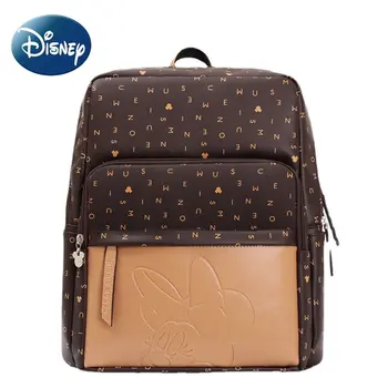 Сумка для подгузников Disney для женщин, девочки, мамочки, милый рюкзак Catone Minnie Mouse, большой емкости, прочный, Водонепроницаемый, Роскошный дизайнерский.