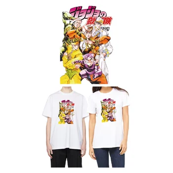 Термоклеящиеся нашивки для одежды; Наклейка с рисунком из коллекции популярных аниме JOJO Bizarre Adventure, страстных персонажей мультфильмов