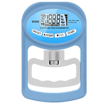 Тестер прочности сцепления 265 фунтов/120 кг Цифровой ручной динамометр Измеритель силы сцепления USB ЖК-экран