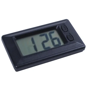 Ультратонкий ЖК-цифровой дисплей, часы на приборной панели автомобиля с календарем Cool