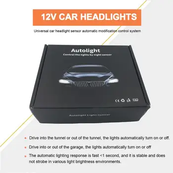 Универсальная система автоматического датчика освещенности автомобиля 12V с автоматическим управлением датчиком освещенности, автоматический датчик освещенности, прямая поставка