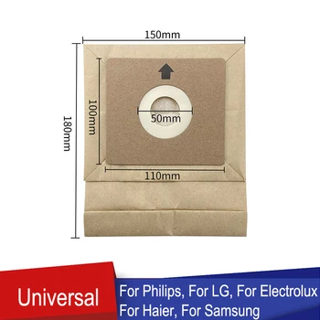 Универсальный мешок для пыли 100 * 110 мм для Philips, для LG, для Haier, для Samsung, для Electrolux Запасные части для пылесоса