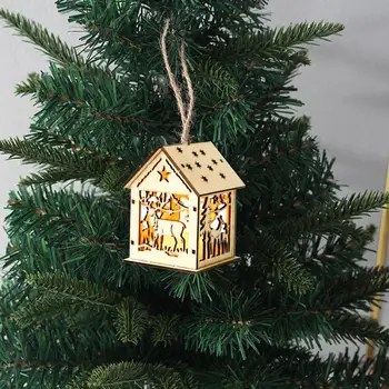 Уникальные украшения для Рождественской елки, персонализированные экологически чистые светодиодные украшения для дома из дерева, Рождественский домашний декор, сделай сам для дерева