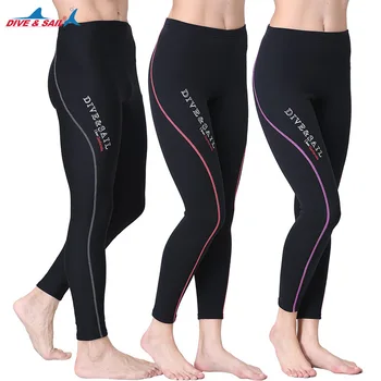 Унисекс, утепленные штаны для дайвинга толщиной 1,5 мм, штаны для дайвинга с разрезом для мужчин и женщин, зимние штаны для плавания на паруснике, для серфинга