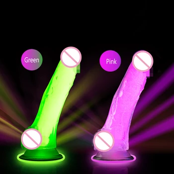Флуоресцентный Пенис, Анальный продукт, Секс-игрушка для женщины-лесбиянки