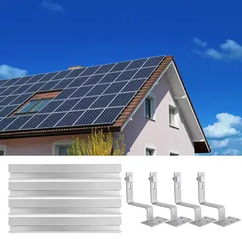 Фотоэлектрические крючки для крыши, монтажные кронштейны для солнечной системы, прочные и легкие Для установки на панели солнечных батарей, съемный зажим