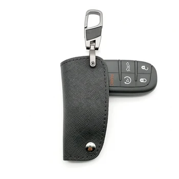 Чехол для автомобильных смарт-ключей из натуральной кожи для dodge ram 1500 travel charger dart challenger durango для Fiat Jeep 2/3/4/5 кнопок