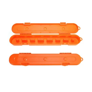 Чехол для хранения цепи бензопилы, коробка-органайзер для цепи бензопилы для 10-дюймовой, 16-дюймовой, 18-дюймовой, 20-дюймовой бензопилы (оранжевый)