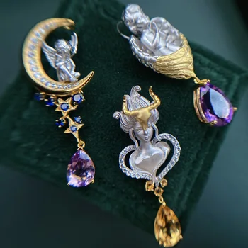 Элегантное ожерелье Angel Venus золотисто-серебристого цвета для женщин Аксессуары для подарков на День рождения Y2k Girl Product Trend 2023 Цепочки на шею