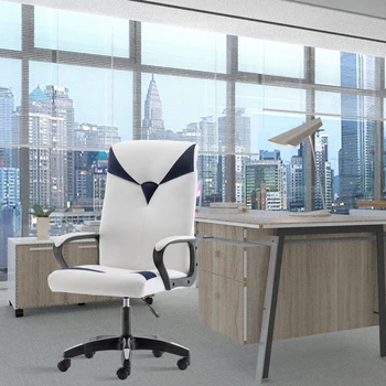 Эргономичный офисный стул, офисный стул с регулируемой высокой спинкой, Административный Офисный стул с подлокотниками, вращающийся стул