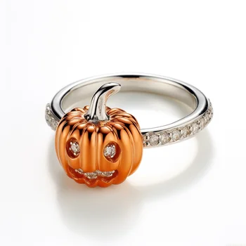 Ювелирное кольцо на Хэллоуин, серебро S925, Элегантный современный праздничный подарок, Персонализированные высококачественные модные аксессуары